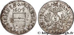 SUISSE - CANTON DE ZOUG 1 Groschen (3 Kreuzer) 1604