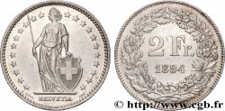 SUISSE 2 Francs Helvetia 1894 Berne - B