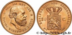 OR, PALLADIUM ET PLATINE INVESTISSEMENT 10 Gulden Guillaume III, 2e type 1876 Utrecht