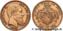 OR, PALLADIUM ET PLATINE INVESTISSEMENT 20 Francs Léopold II 1870 Bruxelles