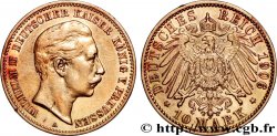 ALLEMAGNE - ROYAUME DE PRUSSE - GUILLAUME II 10 Mark Or 1906  TTB+