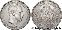 NORVÈGE 2 Kroner Haakon VII 1908 Konsberg