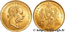 AUTRICHE 4 Florins ou 10 Francs François-Joseph Ier 1892 Vienne