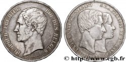 BELGIQUE 5 Francs mariage du Duc et de la Duchesse de Brabant 1853  TTB+