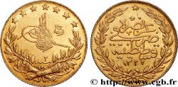 GOLD-, PALLADIUM- UND PLATIN-INVESTITIONEN 100 Kurush Sultan Mohammed V Resat AH 1327 An 2 1910 Constantinople