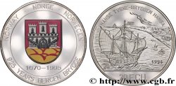 NORUEGA 20 Ecu Proof Bergen Brygge 1995