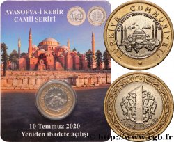TURQUIE 1 Lira Grande mosquée Hagia Sophia 2020 Istanbul FDC