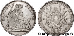 SUISSE - CONFÉDÉRATION HELVÉTIQUE - CANTON DE SCHWYTZ 5 Franken 1867  VZ