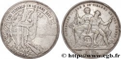 SUISSE 5 Francs, concours de Tir de Lugano 1883  TTB