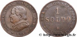 VATICAN AND PAPAL STATES 1 Soldo an XXI buste large 1867 Rome