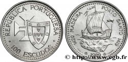 PORTUGAL 100 Escudos Découvertes Portugaises de Madère 1420 et Porto Santo 1419 1989