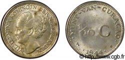 CURACAO 1/10 Gulden reine Wilhelmina 1944 Denver - D