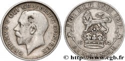 ROYAUME-UNI 6 Pence Georges V 1912 Londres