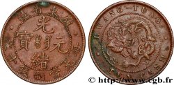 CHINE 10 Cash province de Kwangtung empereur Kuang Hsü, dragon 1900-1906