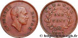 SARAWAK 1 Cent Rajah C.V. Brooke 1927 Heaton - H