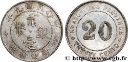 CHINE 20 Cents Province de Kwangtung an 10 de la République (1921)
