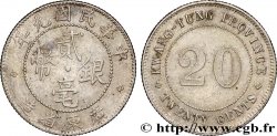 CHINE 20 Cents Province de Kwangtung an 9 de la République (1920)