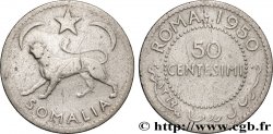 SOMALIE ITALIENNE 50 Centisimi léopard 1950 Rome