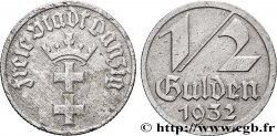 DANZIG (Free City of) 1/2 Gulden 1932  VF