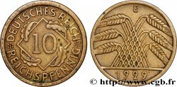 GERMANY 10 Reichspfennig gerbe de blé 1929 Muldenhütten - E