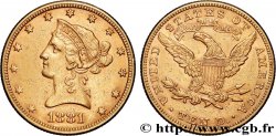 GOLD, PALLADIUM & PLATINUM INVESTMENT 10 Dollars or Liberty 1881 Philadelphie