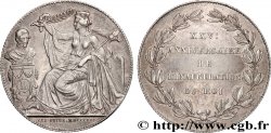 BELGIQUE - ROYAUME DE BELGIQUE - LÉOPOLD Ier Module de 2 Francs 25e Anniversaire de l’Inauguration du Roi 1856 Bruxelles TTB+