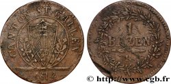 SUISSE - CANTON DE SAINT-GALL 1 Batzen 1814