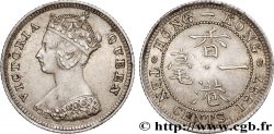 HONG KONG 10 Cents Victoria 1887