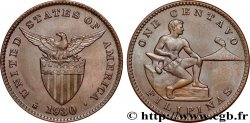 PHILIPPINES 1 Centavo Administration Américaine forgeron et Mont Mayon 1930