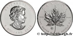 ARGENT D INVESTISSEMENT 1 Oz - 5 Dollars (1 once) Proof feuille d’érable 2011