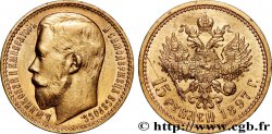 RUSSIE - NICOLAS II 15 Roubles 1897 Saint-Petersbourg