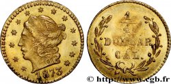 ÉTATS-UNIS D AMÉRIQUE 1/4 Dollar 1873  AU