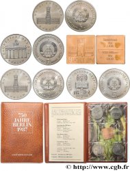 ALLEMAGNE RÉPUBLIQUE DÉMOCRATIQUE Blister 4 x 5 Mark + médaille 1987 Berlin