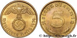 ALLEMAGNE 5 Reichspfennig aigle surmontant une swastika 1939 Berlin