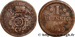 ALLEMAGNE - ERFURT 1 Pfennig au nom de Jean Frédéric Charles d’Ostein 1759