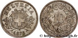 SUISSE 10 Centimes (Rappen) 1873 Berne