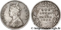 BRITISH INDIA 2 Annas Anna Victoria 1862 Bombay