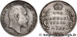 BRITISH INDIA 2 Annas Edouard VII 1904 Calcutta