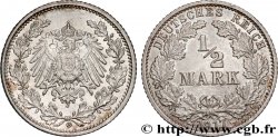 ALLEMAGNE 1/2 Mark Empire aigle impérial 1917 Karlsruhe