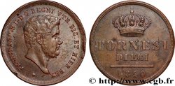 ITALIA - REINO DE LAS DOS SICILIAS - FERNANDO II 10 Tornesi 1840