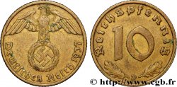 GERMANY 10 Reichspfennig aigle surmontant une swastika 1937 Munich - D