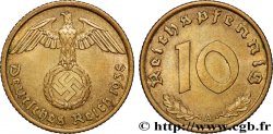 GERMANY 10 Reichspfennig aigle surmontant une swastika 1938 Berlin