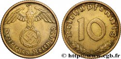 ALLEMAGNE 10 Reichspfennig aigle surmontant une swastika 1939 Vienne - B
