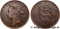 JERSEY 1/12 Shilling Victoria 1877 Heaton