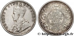 INDES BRITANNIQUES 1 Rupee (Roupie) Georges V 1917 Calcutta