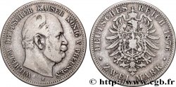GERMANY - PRUSSIA 2 Mark Guillaume Ier 1876 Berlin