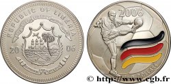 LIBERIA 5 Dollars Proof Coupe du Monde de Football Allemagne 2006