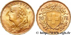 OR, PALLADIUM ET PLATINE INVESTISSEMENT 20 Francs Vreneli 1935 Berne