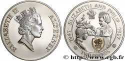 ALDERNEY 2 Pounds Proof 50e anniversaire du mariage d’Élisabeth et de Philippe 1997