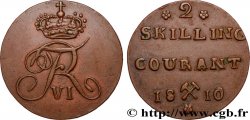 NORUEGA 2 Skilling Frédéric VI 1810 Kongsberg